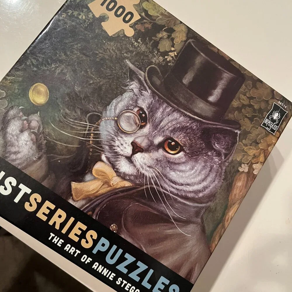 Cat Puzzle!  The Art of Annie‎ Stegg Gerard  (1000 pieces / new) (k/x)